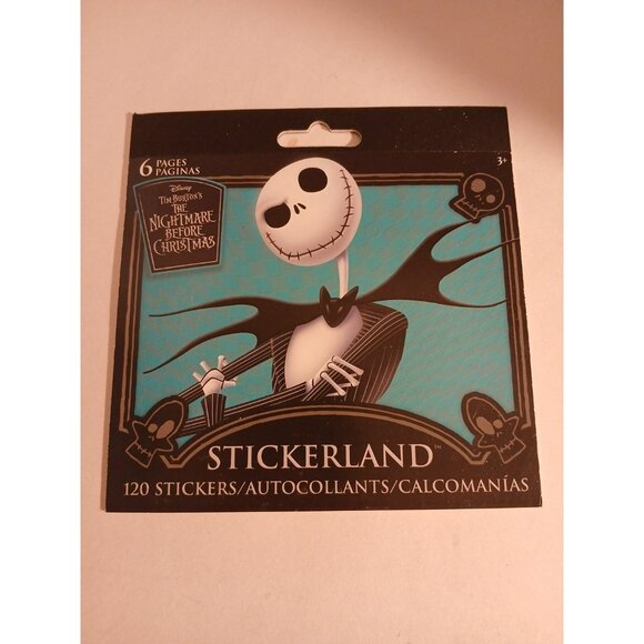 Stickerland Other - Stickerland Nightmare Before Christmas Stickers Lot Of 120 Stickers 6 Same Pages